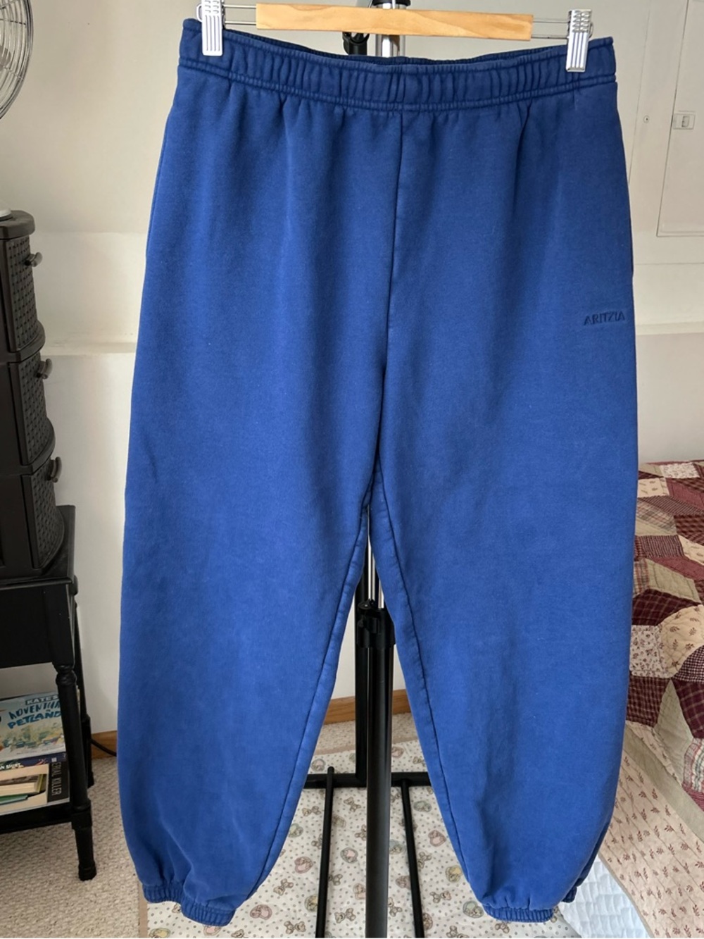 Aritzia Mega Fit Blue Sweatfleece Sweat Pants Medium Tall